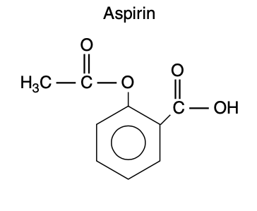 Aspirin chemical structure