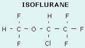 Isoflurane molecular structure
