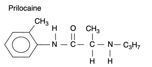 Prilocaine chemical structure
