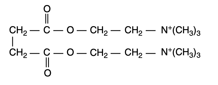 Suxamethonium chemical formula